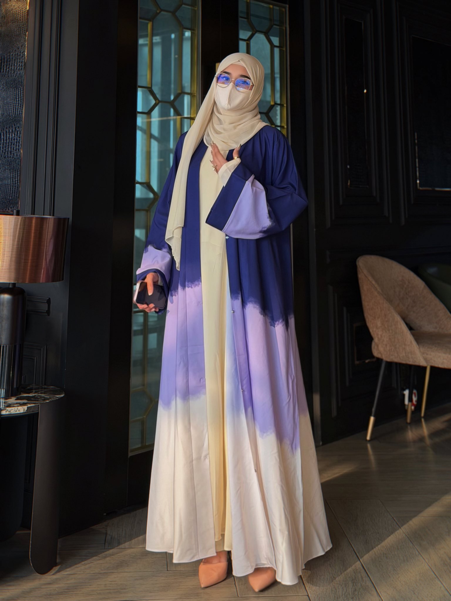 Batik Abaya 3Color Micro-Stitch - Image 4